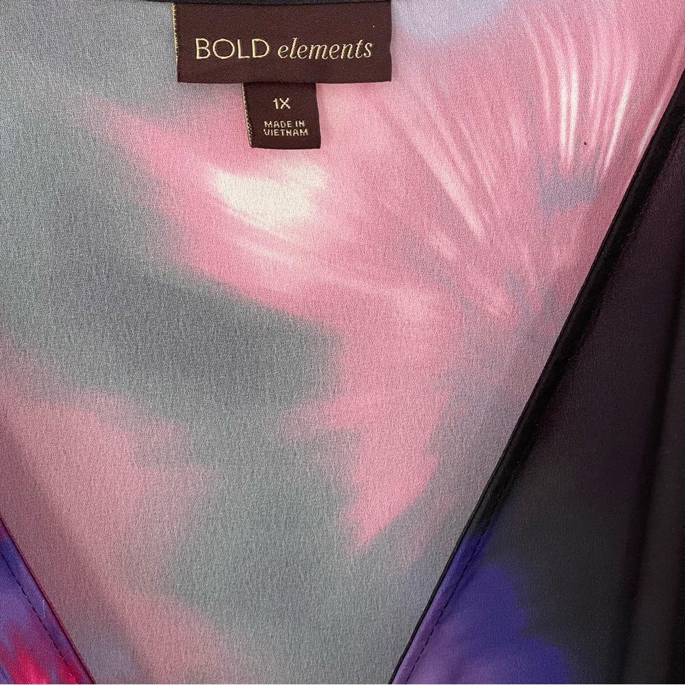 Bold Elements Woman’s Plus Sz Maternity Blouse Mu… - image 3